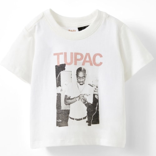 Tupac Short Sleeve Graphic Print Tee