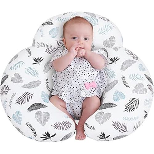 Breastfeeding Pillows for More Support for Mom and Baby, with Removable Cotton Cover, Machine Washable, Pallet of Product(Milky White)