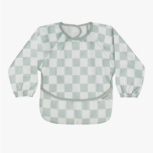 haakaa Long Sleeve Baby Bib, Waterproof & Adjustable Baby Smock Bib for Eating, Painting & Play, Easy Wipe Clean, 6–24M