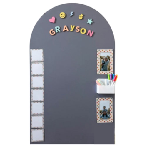 Cherrypick Original Magic Playwall Arch Magnetic Wall Decal Stone Grey