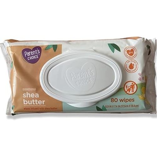 Parent's Choice Baby Wipes 80ct Shea Butter