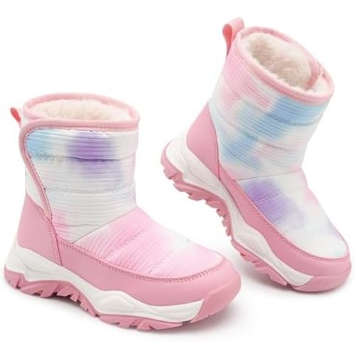 Stelle Toddler Snow Boots Boys Girls Winter Cold Weather Waterproof Non Slip Warm Shoes for Little Kids