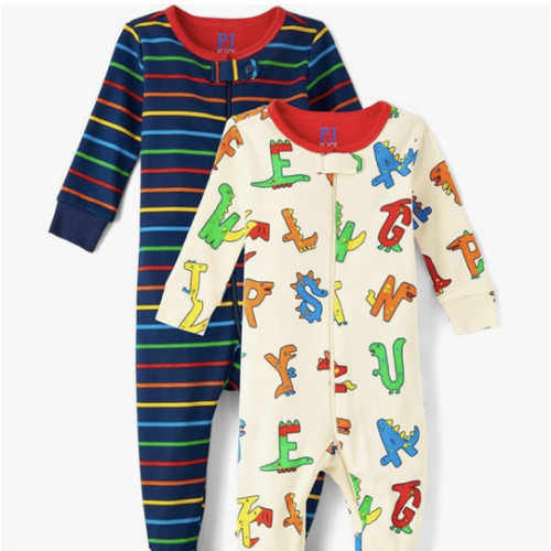 The Children's Place Baby And Toddler 100% Cotton Long Sleeve Zip Front One Piece Footed Pajamas,sleep & Play