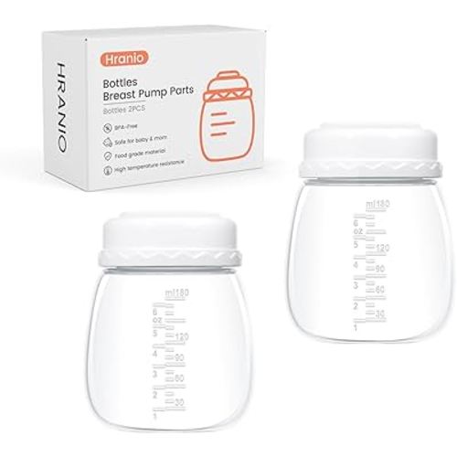 Breast Pump Parts Compatible with Spectra Bottles for Pumping Spectra Replacement Pump Parts Pump Bottles, Breast Pump s1/s2/9 Plus, Not Original Accessories, 2 Count