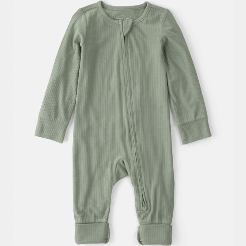 Baby 2-Way Zip PurelySoft Sleeper - Green | Carter’s Oshkosh Canada