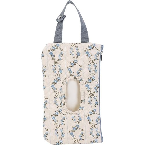 Quilted Wipe and Diaper Pouch, Refillable Baby Wipes Dispenser for Stroller, Hanging Wet Wipe Holder, Portable Dry and Wet Tissue Storage Bag with Zipper