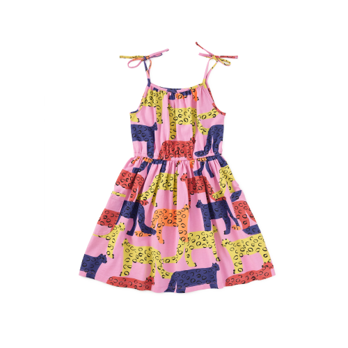 Tie Shoulder Twirl Dress