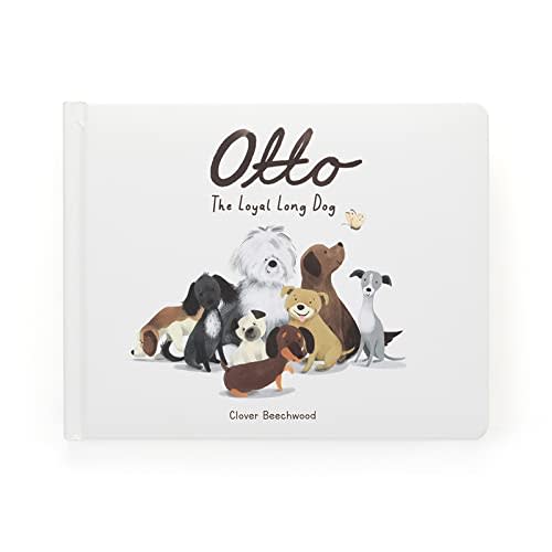 Jellycat Otto The Loyal Long Dog: A Baby Board Book Children's Book - Baby Gift