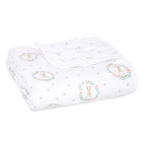 aden + anais Essentials Dream Blanket, Muslin Baby Blankets for Girls & Boys, Ideal Lightweight Newborn Nursery & Crib Blanket, Elephant Circus