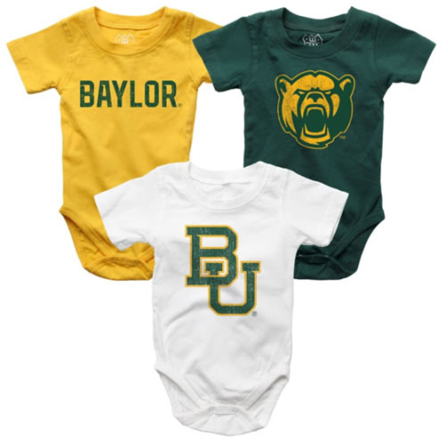 Baylor University Infant Bodysuit 3-Pack