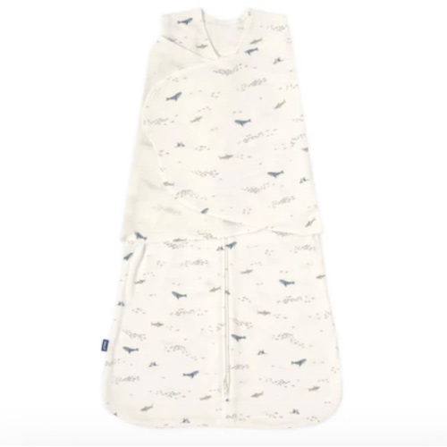 Ocean Life Cotton Swaddle S | HALO