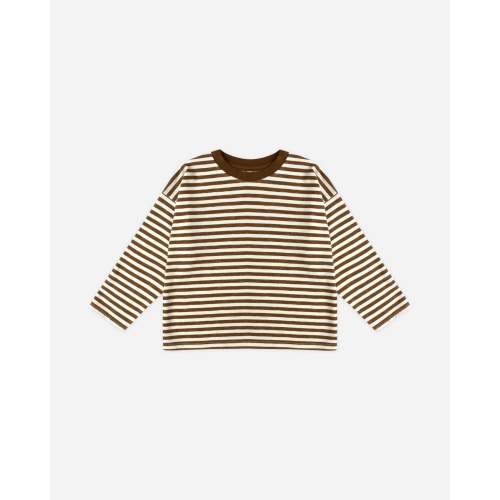 Camden Long Sleeve Tee || Brown Stripe – Rylee + Cru 12-18M