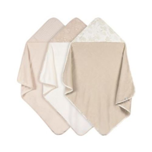 Baby 3-Piece Hooded Towels, Pink Florals, One Size