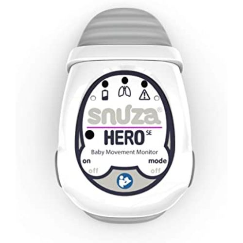 Snuza Hero Baby Monitor: Alerts When No Movement Detected, Gentle Vibration Pre-Alerts, Attaches to Diaper, No WiFi/Bluetooth, Medical Grade Material. Safer Sleep for Babies, Better Sleep for Parents.