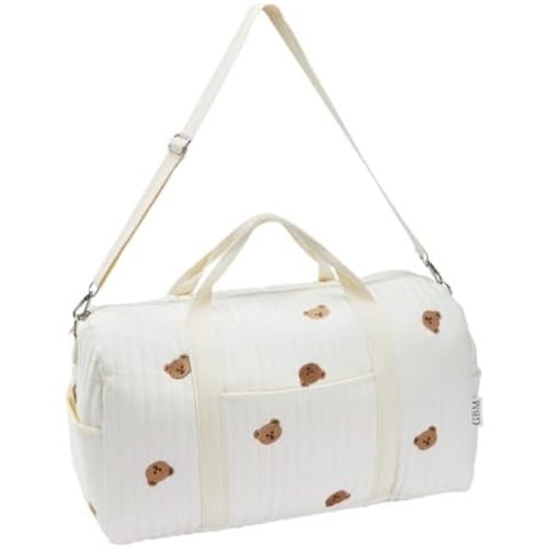 Travel Duffle Bag for Women - Large Weekender Tote with Wet Pocket