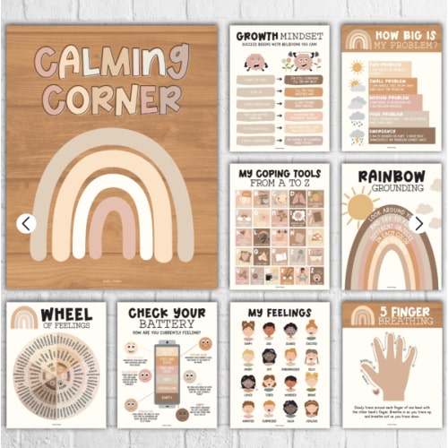 Calming Corner Posters | Set of 9 | Classroom Decor