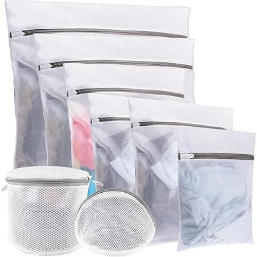 8 Pack Mesh Laundry Bags for Delicates, Laundry Bags Mesh Wash Bags in 7 Sizes Bags for Washing Delicates, Garment Bag for Washing Machine