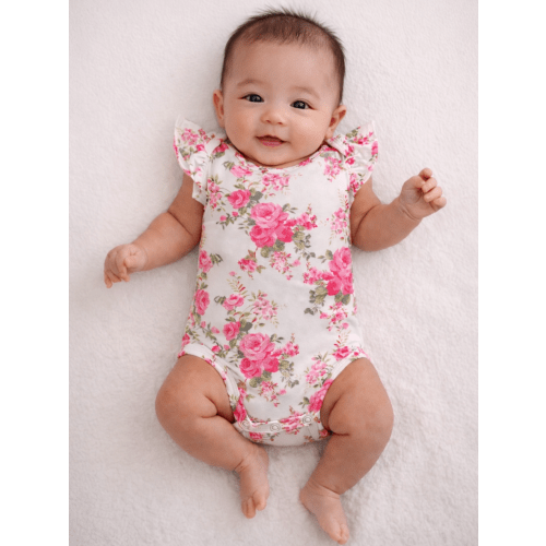 Ruffle Sleeve Bodysuit, Country Daydream