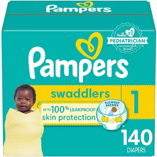Pampers Swaddlers Newborn Diapers Size 1 140 Count