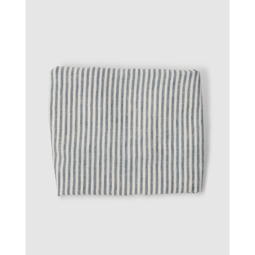 Marine Striped Linen Baby Lounger Cover