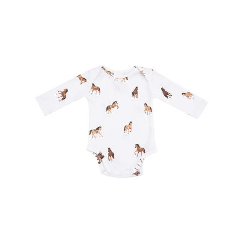 Long Sleeve Bodysuit, Mini Horses