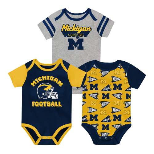 Michigan Wolverines Newborn 3-Pack Onesies – The M Den Shop