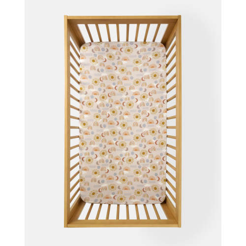 Desert Sunrise Fitted Crib Sheet