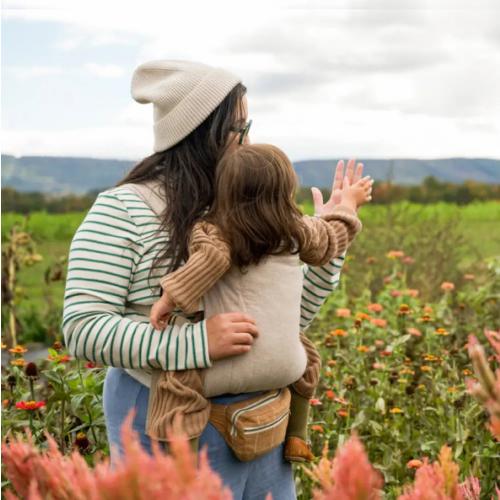 Tan Buckle Baby Carrier | Ergonomic Soft Structured Carrier