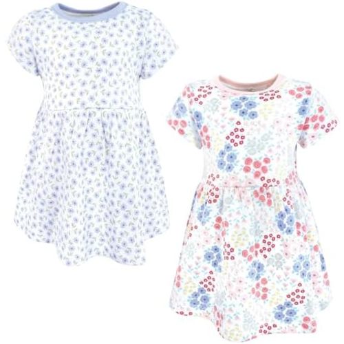 Touched by Nature Girls' One Size Organic Cotton Short Long-Sleeve Dresses.      In sizes 3 - 18 months