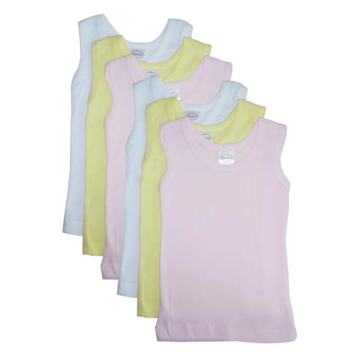 Bambini Pastel Tank Tops, 6pk (Baby Girls)