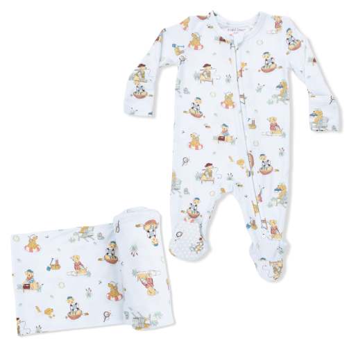 Lake Buddy Dogs - 2 Way Zipper Footie & Swaddle – Angel Dear