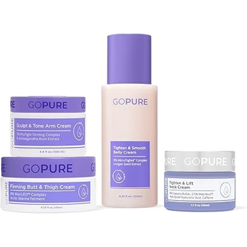 goPure - Body Confidence Set - Neck, Butt & Thigh, Arm and Belly Cream