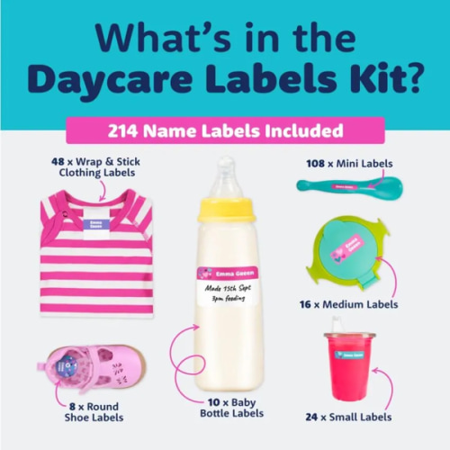 Daycare Name Labels Combo Pack