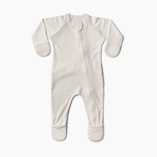 Goumi Kids Organic Sleep and Play Footie - Cloud, 3-6 Months