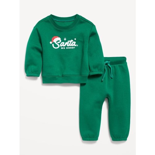 Graphic Sweatshirt and Sweatpants Set for Baby