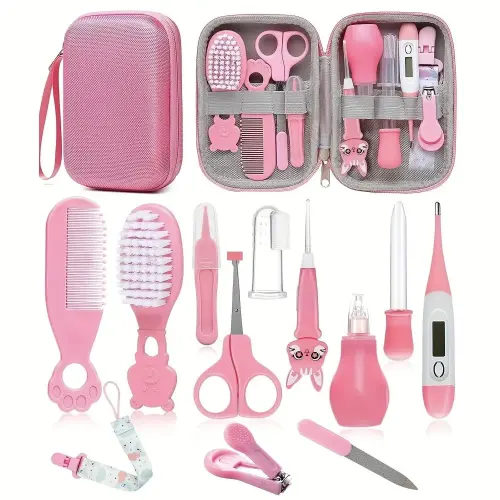 Baby Healthcare and Grooming Kit, Newborn Nursery Essential, Includes Hair Brush, Thermometer, Pacifier Clip, Nail Clippers, Baby Registry Ready - TikTok Shop