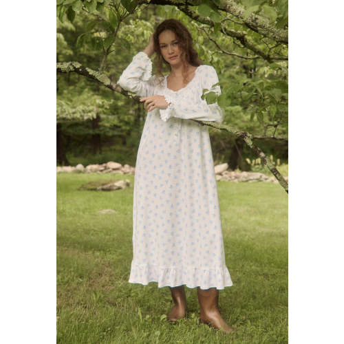 Lily Reverie Cotton Pointelle Long Sleeve Ballet Nightgown