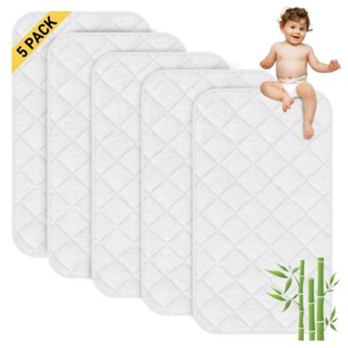 Biloban -Changing Pad Liner,Thick Surface,Viscose Terry Surface, Waterproof & Absorbent Diaper Changing pad Liners 14" x 26"