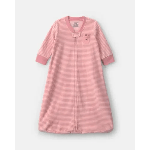 Baby Girl Striped Fleece Loose Fit Wearable Blanket - Pink | Carter's