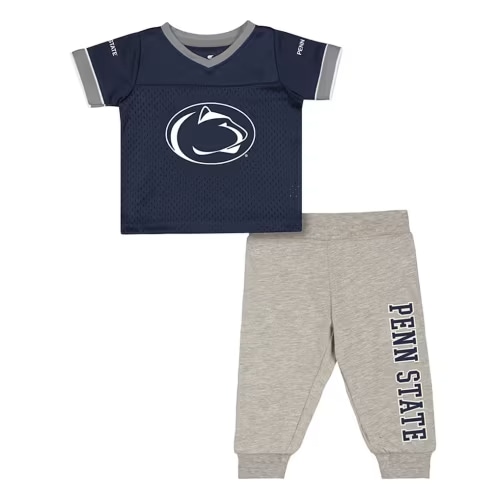 Penn State Nittany Lions Colosseum Infant & Newborn Nothing But the Hits Two-Piece Football Set (Size: 0-3M)