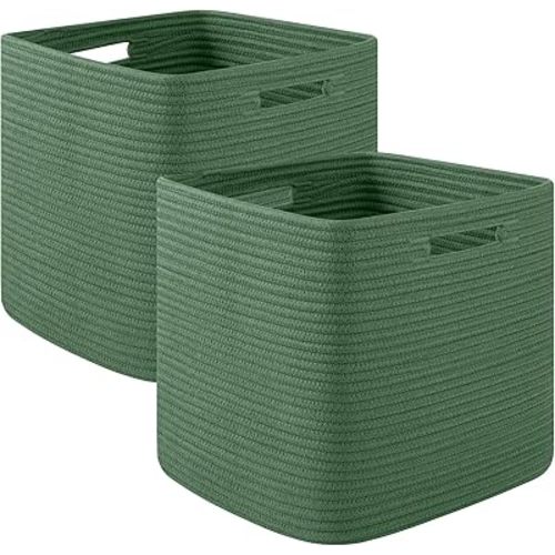 Storage Cubes | 2 pack | Green | 13 inch