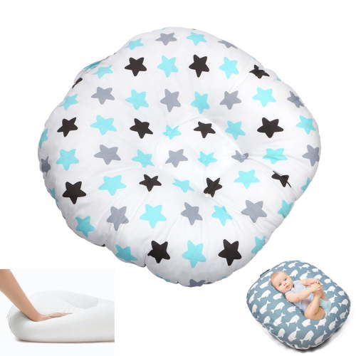 Tutuviw Soft Nest Sleeper Pillow, Cotton Bed Pillow for Sleepe, Breathable Cotton Bed Pillow, Washable (Star)