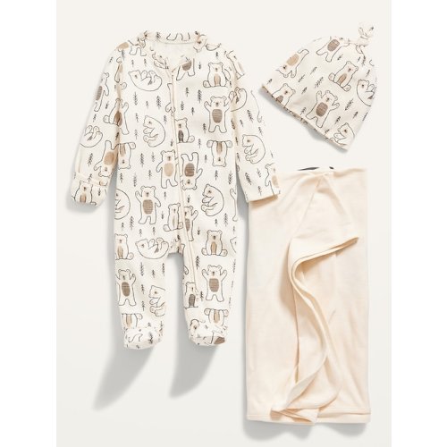Unisex Thermal-Knit 3-Piece Layette Set for Baby