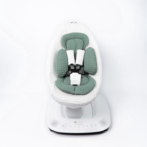 4moms MamaRoo Waffle Cotton Insert and balls| Removable Washable Baby Swing Seat Cover | MamaRoo Set