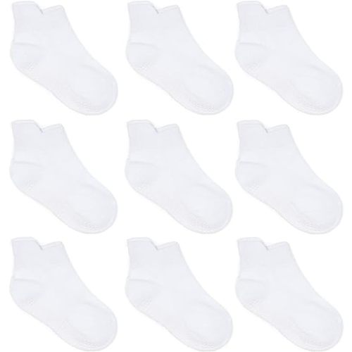 0-6m Zaples Baby Non Slip Grip Ankle Socks with Non Skid Soles for Infants Toddlers Kids Boys Girls