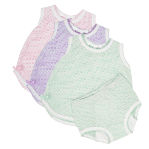 Sleeveless Knit Diaper Set by Paty – Pickering Boxwood