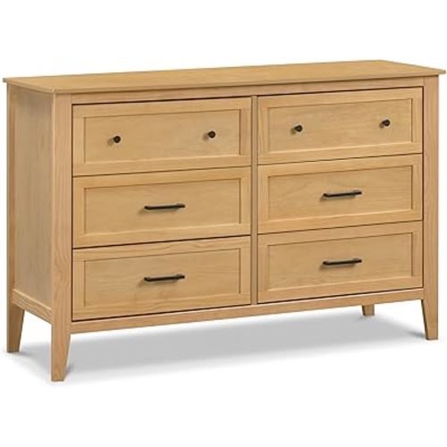 DaVinci Beau 6-Drawer Dresser in Honey, GREENGUARD Gold Certified, Easy Assembly
