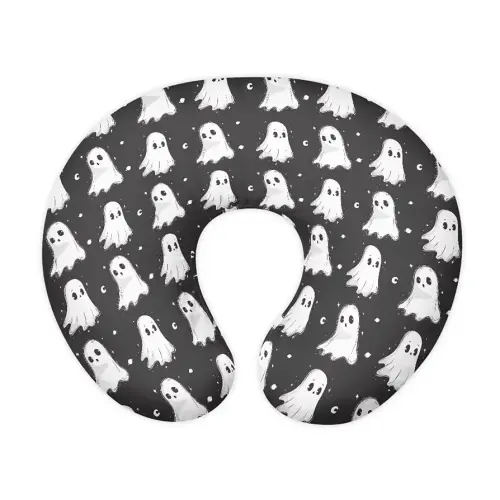 Cute White Ghost Nursing Pillow Cover for Baby Boy Girl Ultra Soft Comfortable Newborn Nursing Pillow Case Easy to Use and Dustptoof Halloween Decor