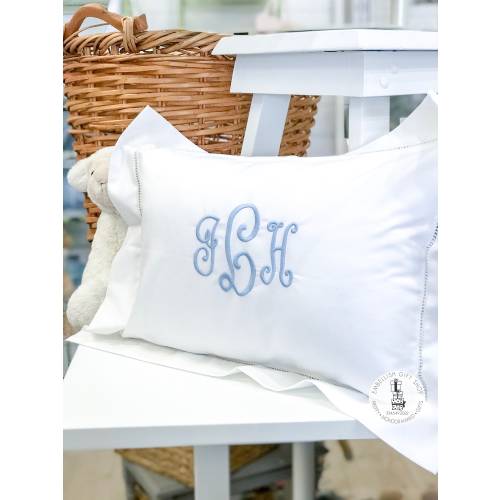 Monogrammed Pillow Sham |Personalized Baby Gift Boudoir Pillow| Monogram Baby Pillow Decorative Hemstitched Pillow best personalized Baby