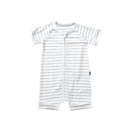 Buy Baby Zip Romper Wondersuit in New Grey Marle & White Online | BONDS